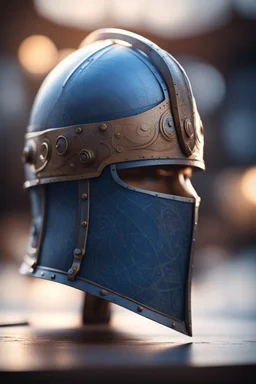 blueprint of a viking helmet, bokeh like f/0.8, tilt-shift lens 8k, high detail, smooth render, down-light, unreal engine, prize winning