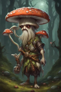 mushshroom spores infected human druid