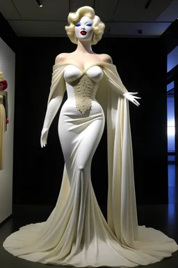 Marilyn Monroe's flying dress, but she's still at 300 pounds.