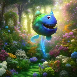 pixar style, volumetric summer garden environment and background, hyper realistic painting of best 3d puffer Nike sneaker, looking excited, volumetric lighting, dramatic lighting, detailed digital painting, anime, ornate, colour-saturated colors, chaotic, small minutiae, tiny features, particulars, centered, smooth, sharp focus, renderman gofur render, 8k, uhd, detailed eyes, realistic shaded volumetric lighting, sunlight caustics, backlight, centered camera view