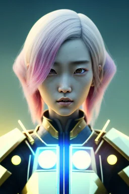 portrait, Asian cyborg woman, samurai warrior :: symmetry photography, cyberpunk style, pink hair, perfect eyes, samurai helmet, samurai army, katana, japanese traditional pattern, pink, white, black, glow eyes, cinematic, Ultra realistic, dark scene, soft color, highly detailed, unreal engine 5, RTX, ultra detail, 3d, finely drawn, high definition.