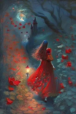 As she wear red dress walked along the cobblestone path, Lily discovered that the night held a secret enchantment. Moonbeams danced through the leaves, casting ethereal shadows on the ground. The nocturnal creatures serenaded her with their melodic songs, and the scent of wildflowers filled the air