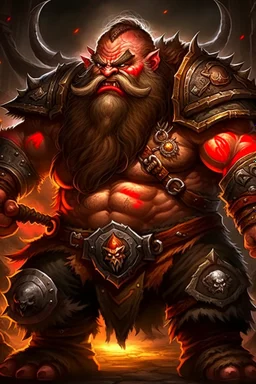 dwarf warrior enraged angry berserk berserking beserker mad barbarian smoldering furious