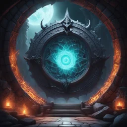 n the Necromancer's lair, a portal crackled with dark energy, guarded by a dragon of ancient knowledge. With a final gesture, the Necromancer stabilized the portal, revealing otherworldly dimensions. The swirling vortex beckoned, promising mysteries and dangers in the shadows beyond.