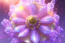 one big crystal subtle flower in a galactic ambiance of the sky, transparent petals, delicate colors, in the foreground, full of details, smooth, bright sunshine，soft light atmosphere, light effect，vaporwave colorful, concept art, smooth, extremely sharp detail, finely tuned detail, ultra high definition, 8 k, unreal engine 5, ultra sharp focus