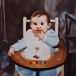 a baby in draw style