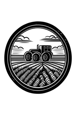 monochrome logo for agriculture