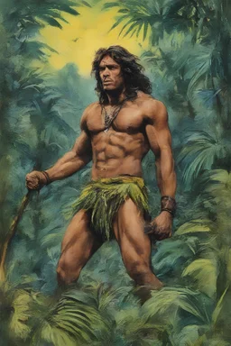 Tarzan, King of the Jungle - Mixed media