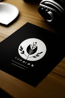 give me a logo minimalist about photostudio and cafe