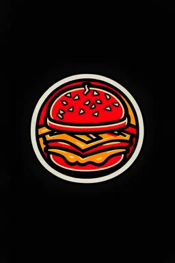 Gere um logotipo para uma hamburgueria