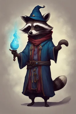 Raccoon wizard