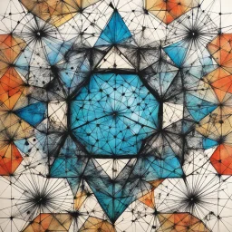 geometric tessellation by Ralph Steadman