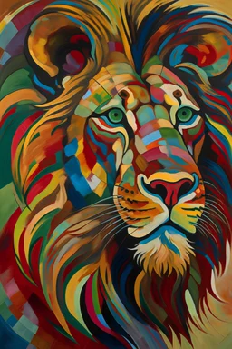 Portrailt of lion by Kadinsky