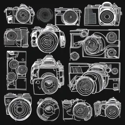 DSLR Camera Photography Vector collage Vector Illustration Vector Vector Vector Vector Vector isolated Vector original vector