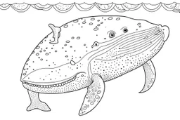 big whale coloring page