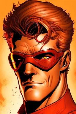 A comic portrait of Scott Summers