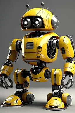 builder robot, big, friendly looking, futuristic