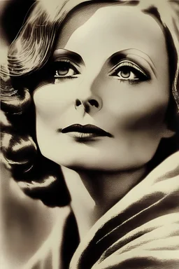 Greta Garbo in art