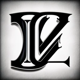 logo with the letter R end N, black and white