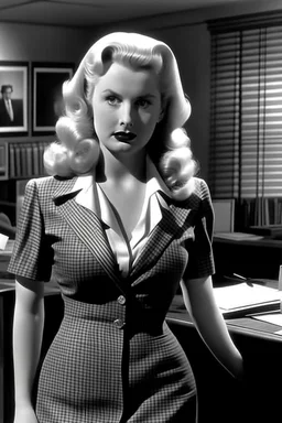 A blonde with dangerous curves arrives in Philip Marlowe's office