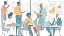 "The image chosen for this article represents the concept of professional growth and career advancement. It features a group of professionals engaged in a discussion, collaboration, or perhaps attending a workshop. The image conveys the idea of networking, sharing knowledge, and collectively working towards personal and career development. It serves as a visual metaphor for the collaborative nature of professional growth and the benefits of connecting with others in one's field."