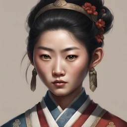 dnd, portrait of asian female in chonsam