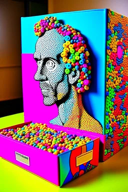 Philosophy is the talk on a cereal box; optical art; digital art; post-internet art; Marina Apollonio
