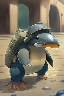 Posion, ground type platypus pokemon on mission, agent cap