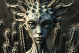 hypercomplex cactus sylph, symmetrical face, detailed face features, sharp eyes, soft skin, by Daniel Merriam, by Albrecht Altdorfer, surreal, abstract, half alien, half woman, cactus growing Modifiers: fantasy intricate very attractive beautiful Unreal Engine hdr cinematic postprocessing pencil sketch black ink Craig Rutkowski more Magic Prompt A surreal fantasy portrait of a hypercomplex cactus sylph with a perfectly symmetrical face, featuring sharp, piercing eyes and impossibly soft skin th