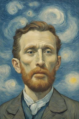 Portrait of a sky by Van Gogh