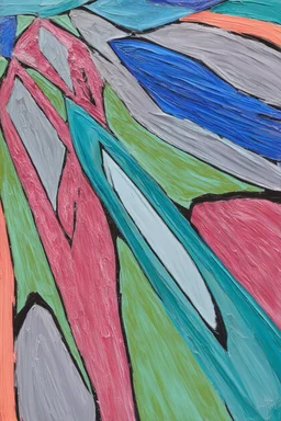Love Blues; Jewel-like tones; Abstract Art