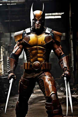 Rusted cyborg Wolverine, photograph