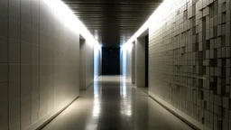 Habitación donde las paredes se estiran hacia el infinito.