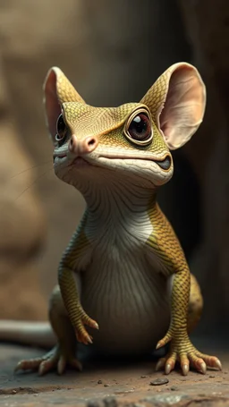 A Lizard head with mouse body
