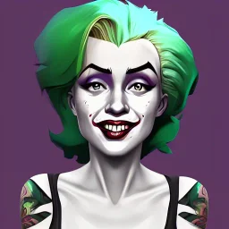 Marilyn Monroe Joker cabelo verde