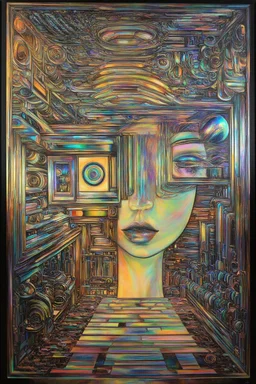 The ego's dream is the soul's basement; Surrealism inspired by Hundertwasser and Kandinsky; Golden Hour; Iridescent; Controversial; Supremely Detailed; Fabulous; pale pastel palette