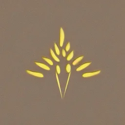 An artistic logo of the wheat cluster