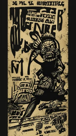 old school hardcore punk flyer