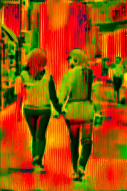 dos mujeres de la mano paseando por una calle de Nueva York. Fotografía en blanco y negro. Fotografía con Cámara Leica y objetivo de 35 mm. Fotografía estilo Saul Leiter.