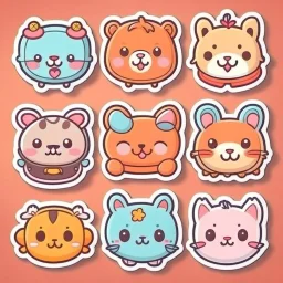 cute stickers templates