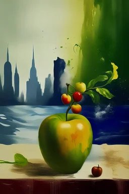 سرياليه _ تفاحه ضخمه _ خيال