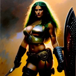 portrait ' Sexy Extra busty She-Hulk naked ',ancient metal armor and Helmet ,painting by gaston bussiere, greg rutkowski, yoji shinkawa, yoshitaka amano, tsutomu nihei, donato giancola, tim hildebrandt, oil on canvas, cinematic composition, extreme detail,fit full head inside picture,16k