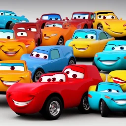 Animated happy cars