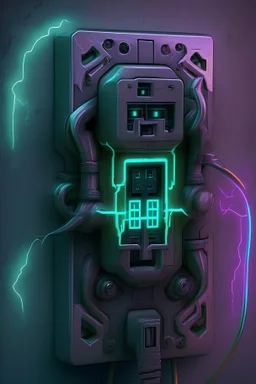 smart socket cyber punk style