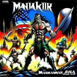 a strong men with sword ((manowar album)) no colors