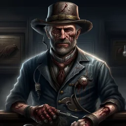 wild west surgeon grimdark realistic