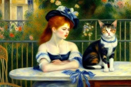 Zwei Katzen (auf der Terrasse) Auguste Renoir