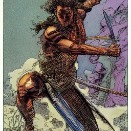 an ancient warrior by Barry Windsor-Smith