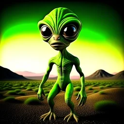 cool alien on earth