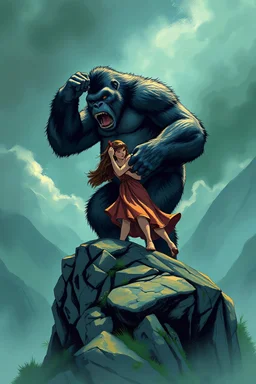 17. Stay mysterious: Mystery hmakes others wonder about you, This puts you in a position of power.King Kong standing on the rock. Trying to save the girl whom she is tangling and he tried to hold her from falling the mountain